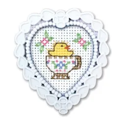 Miniature embroidery & cross stitch kit with frame FA019