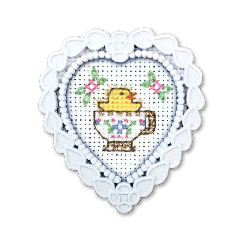 Miniature embroidery & cross stitch kit with frame FA019