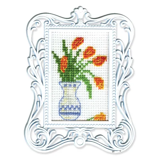 Mini kit de broderie et point de croix avec cadre RTOFA011