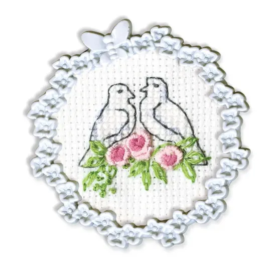 Mini kit de broderie et point de croix avec cadre FA003