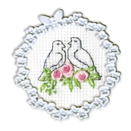 Mini kit de broderie et point de croix avec cadre FA003