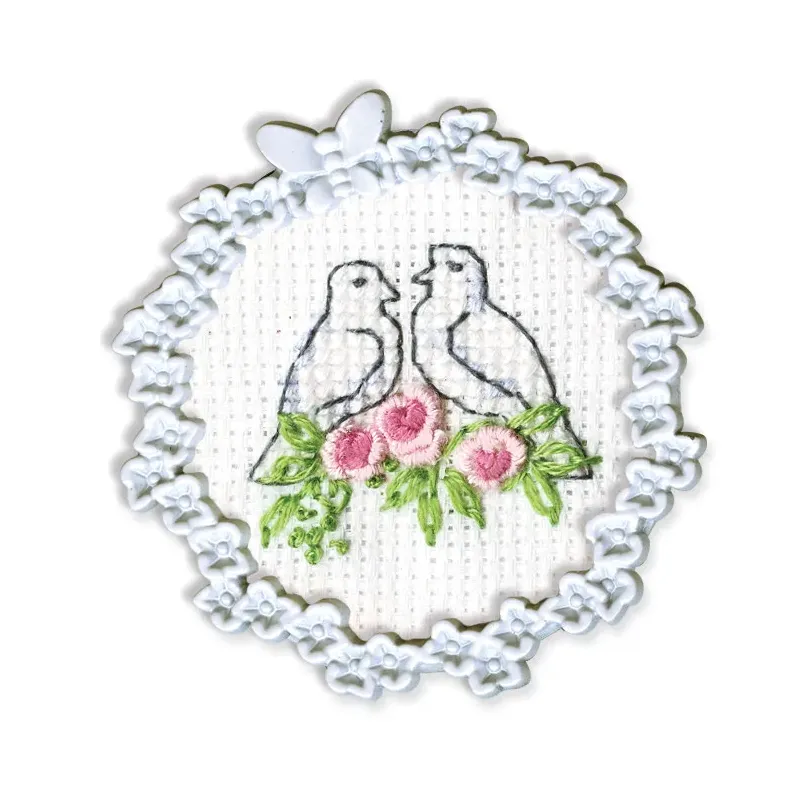 Miniature embroidery & cross stitch kit with frame FA003