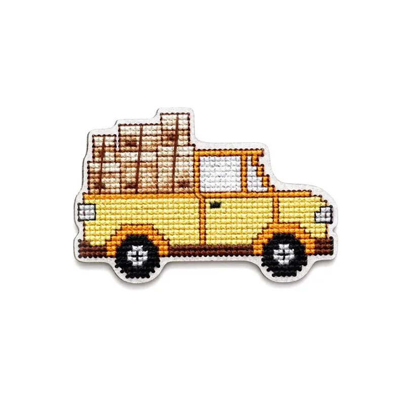 Kreuzstich-Set mit perforierter Holzform EHW044