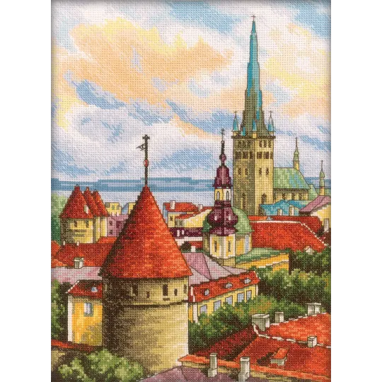 Cross-stitch kit ''Towers of old town'' M200