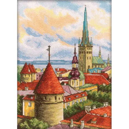 Cross-stitch kit ''Towers of old town'' M200
