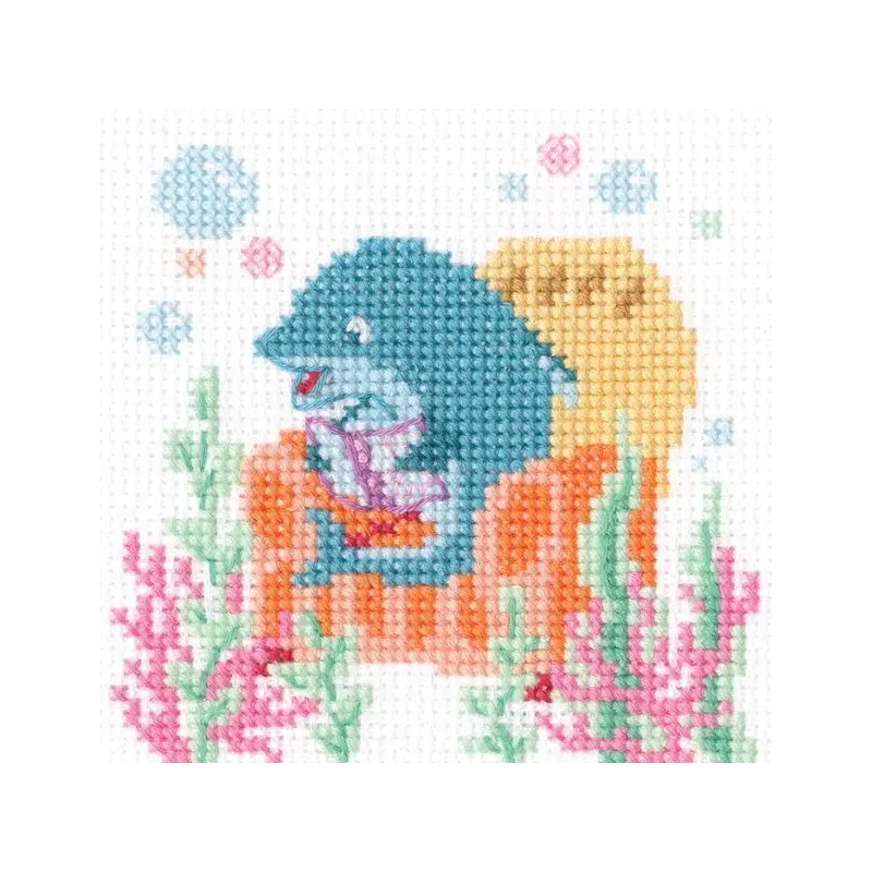 Cross-stitch kit "Dolphin in the chair" H287