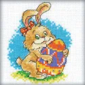 Kreuzstich-Set "Kaninchen" (Ostern) H195