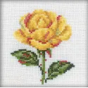 Cross-stitch kit "Yellow Rose" H169