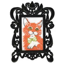 Miniature embroidery & cross stitch kit with frame FA030