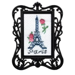Miniature embroidery & cross stitch kit with frame RTOFA026