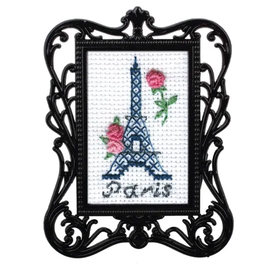 Miniature embroidery & cross stitch kit with frame RTOFA026