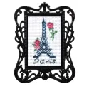 Miniature embroidery & cross stitch kit with frame FA026
