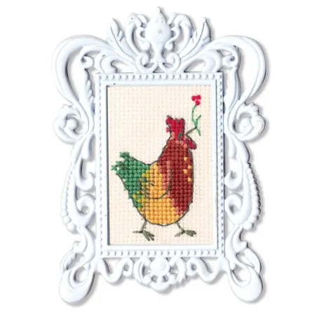 Miniature embroidery & cross stitch kit with frame FA006