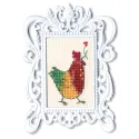 Miniature embroidery & cross stitch kit with frame RTOFA006