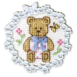 Miniature embroidery & cross stitch kit with frame FA002