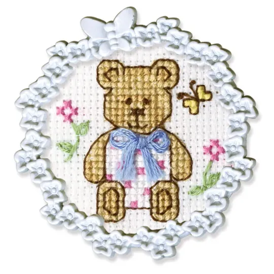 Miniature embroidery & cross stitch kit with frame FA002