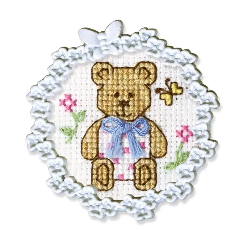 Miniature embroidery & cross stitch kit with frame FA002