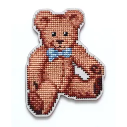 Cross-stitch kit with perforated wooden form EHW047