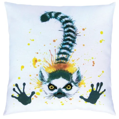 Cross-stitch kit with printed background "Black gloves" DT-M020