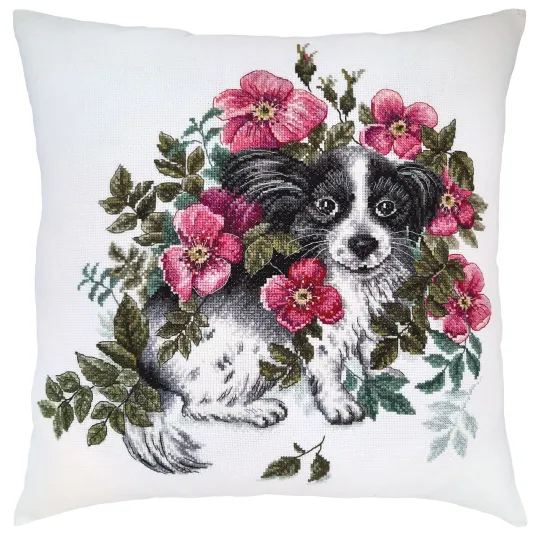 Cross-stitch kit "Lucky puppy" CU078
