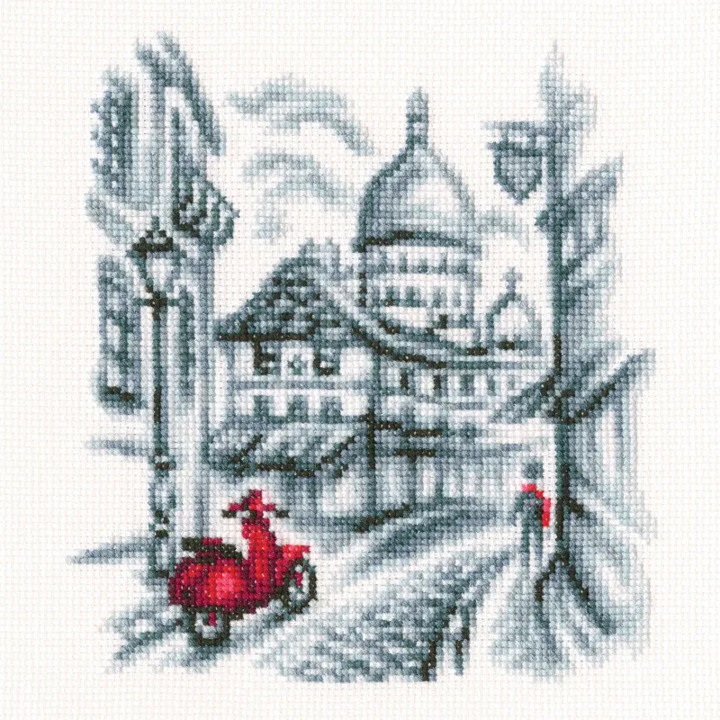 Cross-stitch kit "On the streets of Paris" C331