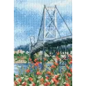 Kreuzstich-Set "Hängebrücke Hercilio Luz" RTOC306