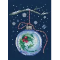 Cross-stitch kit "Ball with a sprig of holly" C291