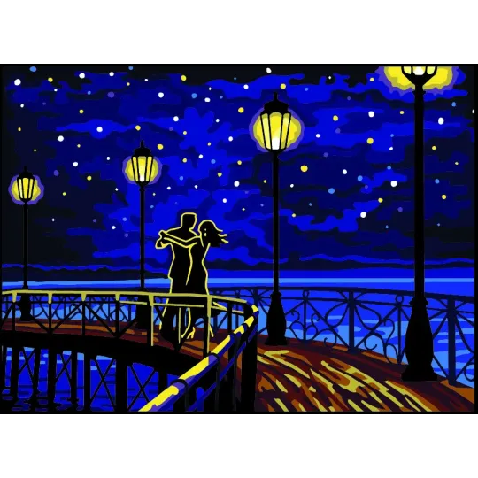 Toile imprimée 22x30 Danse CDA6325