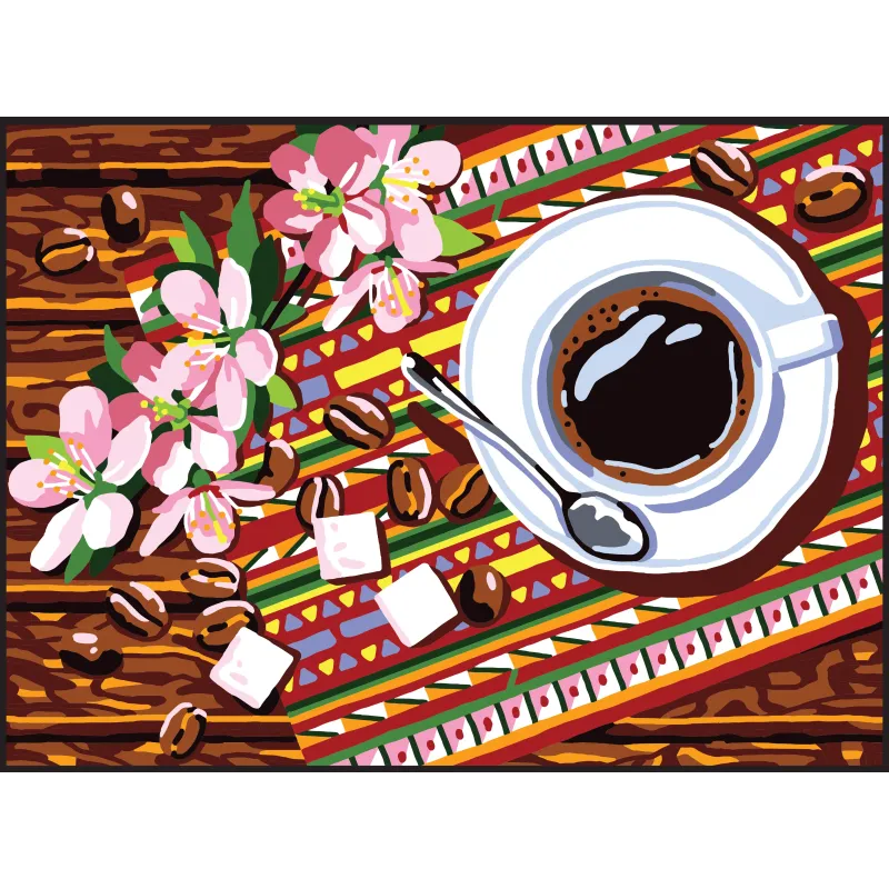 Printed Canvas 22x30 Coffee CDA6316