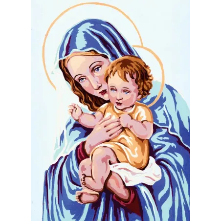 Toile imprimée 22x30 Madonna et enfant CDA6224