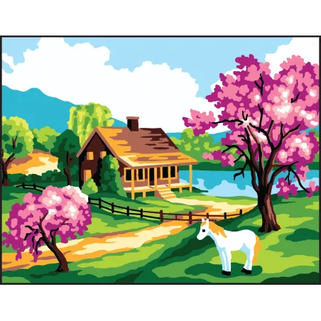 Printed Canvas 22x30 Spring Scene CDA6186