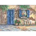 Printed Canvas 20x30 Blue Door CDA6151