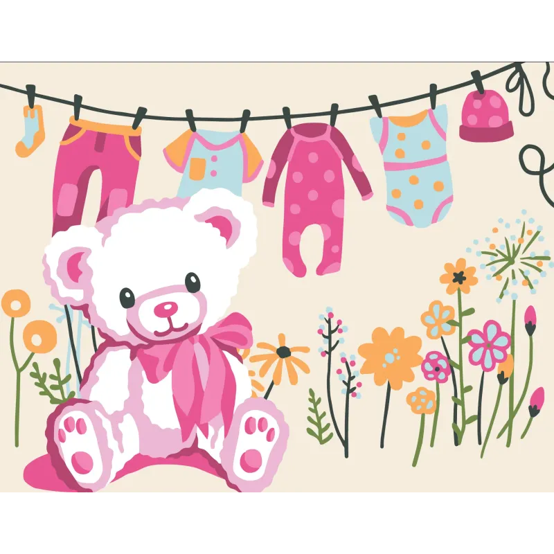 Toile imprimée 14x18 Félicitations pour la fille ! CDA3368