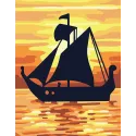 Printed Canvas 14x18 Sails on the sunset CDA3347
