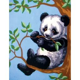 Printed Canvas 14x18 Panda on the tree CDA3281