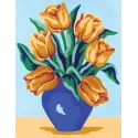 Printed Canvas 14x18 Yellow Tulips CDA3240