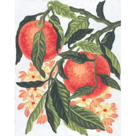 Toile Imprimée 14x18 Oranges CDA3163