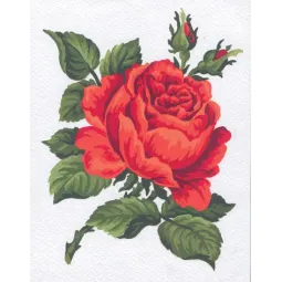 Печатное полотно 14x18 Красная роза CDA3146