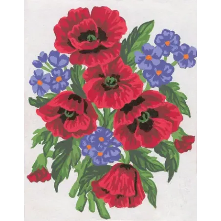 Printed Canvas 14x18 Poppies CDA3043