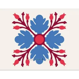 Печатное полотно 18x14 Синий цветок CDA3002