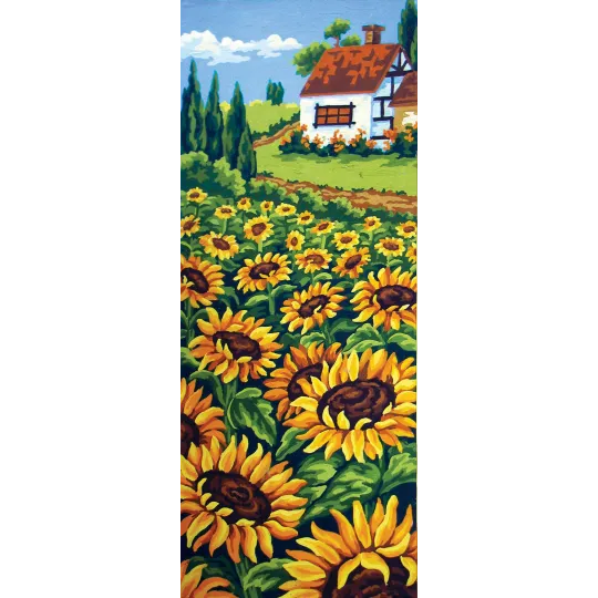 Toile imprimée 22x50 Champ de tournesols CDA8046