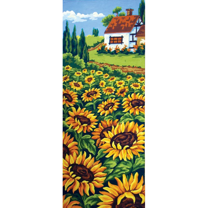 Toile imprimée 22x50 Champ de tournesols CDA8046