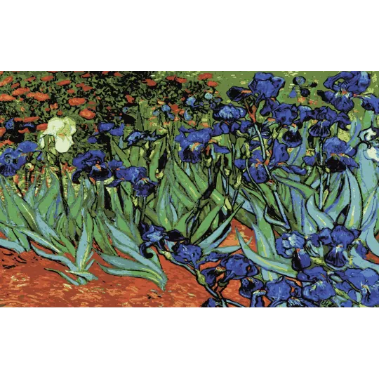 Gedruckte Leinwand 50x80 Iris, (Van Gogh) CDA14282