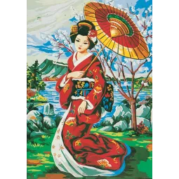 Printed Canvas 50x70 The Red Kimono CDA12239