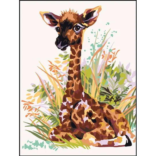 Toile imprimée 40x30 Bébé Girafe CDA10524W