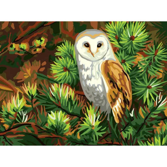 Toile imprimée 40x30 Hibou CDA10518W