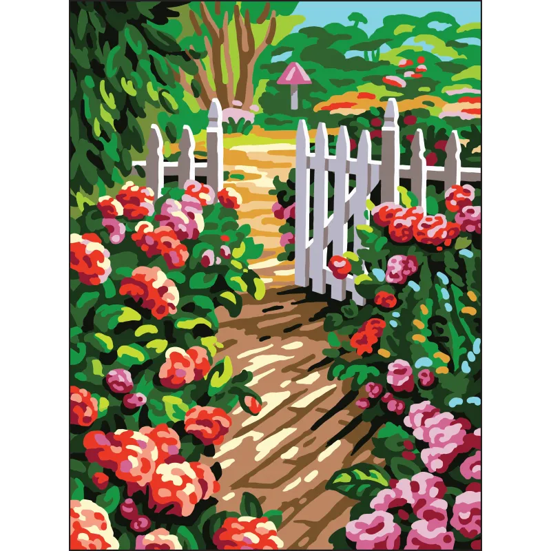 Печатный холст 30x40 Гортензии CDA10502