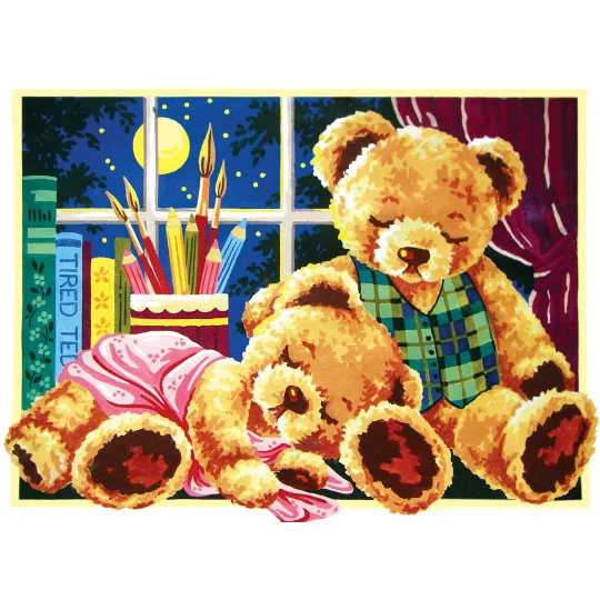 Spausdintas drobinis 30x40 Sleepy Teddies CDA10457