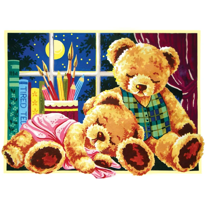 Spausdintas drobinis 30x40 Sleepy Teddies CDA10457