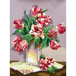 Холст с печатью 30x40 Дикие тюльпаны CDA10436